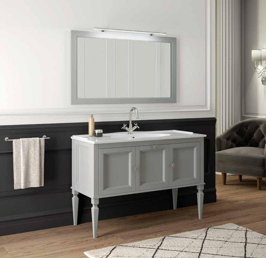 ARREDO BAGNO MOBILE GLAMOUR GL122 CM 122 LACCATO OPACO RAL7004