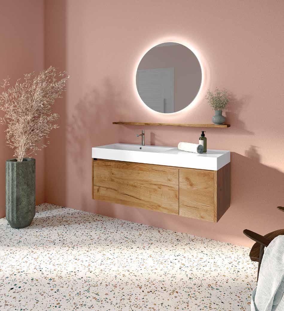 ARREDO BAGNO SWING121SX CM 121 FINITURA LEGNO K003 LEGNO K005 K001 K009