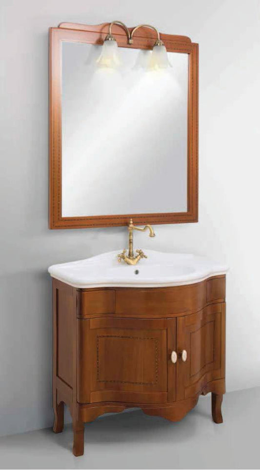 ARREDO BAGNO WINDSOR PLUS 90 INTARSIATO FRONTALE IN MASSELLO LEGNO FINITURA NOCE (Copia)