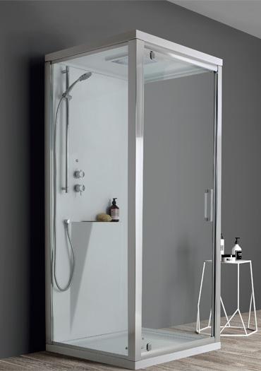 BOX DOCCIA MULTIFUNZIONE CENTRO PARETE 80x80 MULTIPLA COLACRIL