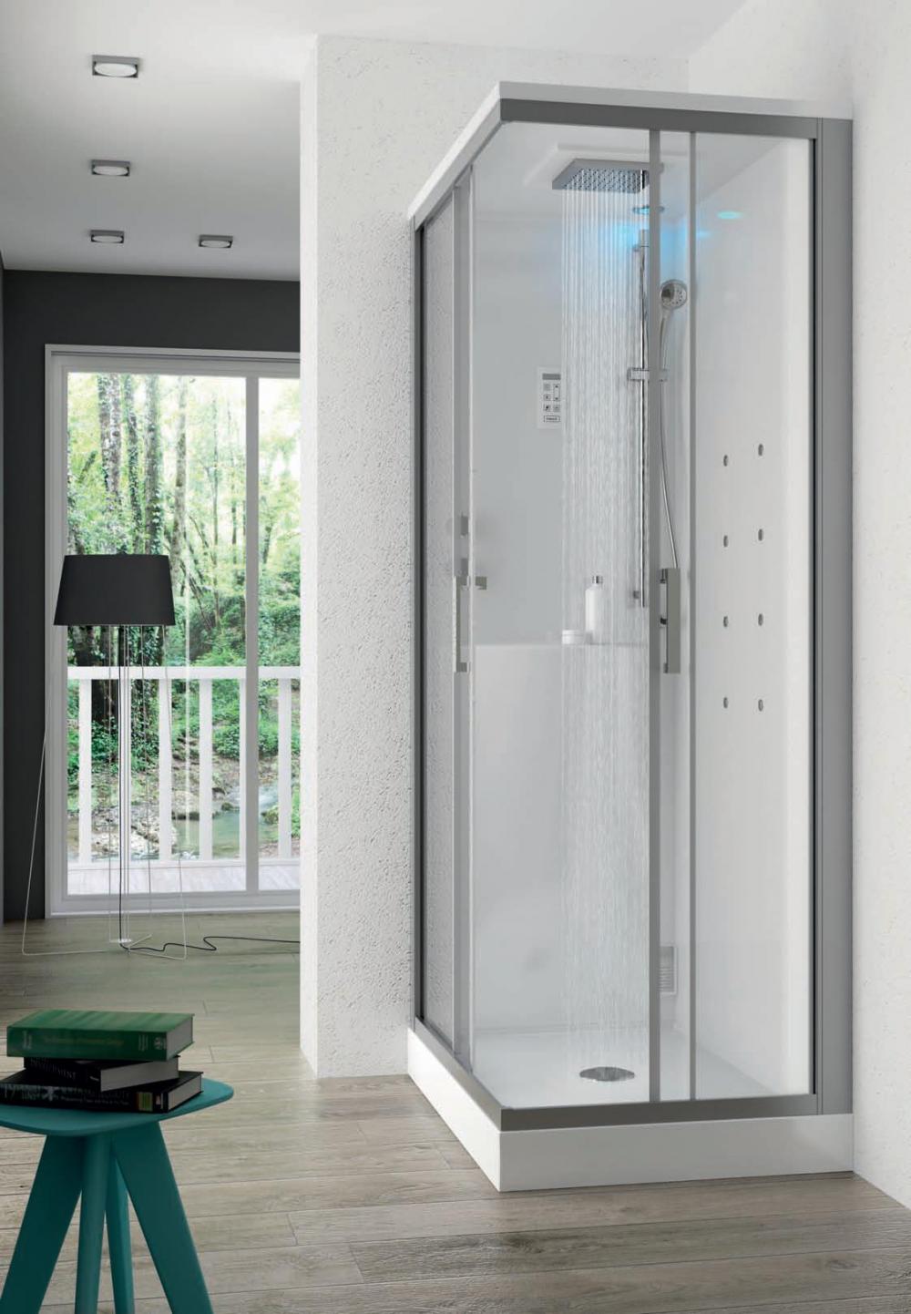 BOX DOCCIA MULTIFUNZIONE QUADRATO 80x80 MULTIPLA COLACRIL