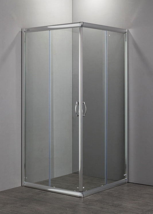 BOX DOCCIA QUADRATO NOLAN 80X80 CROMO LUCIDO CRISTALLO SP 6MM