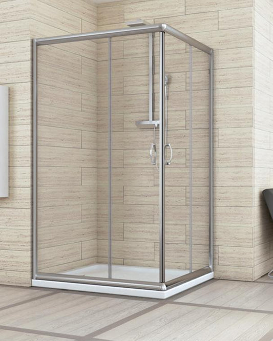 BOX DOCCIA RETTANGOLARE NOLAN 70X100 CROMO CRISTALLO SP 6MM