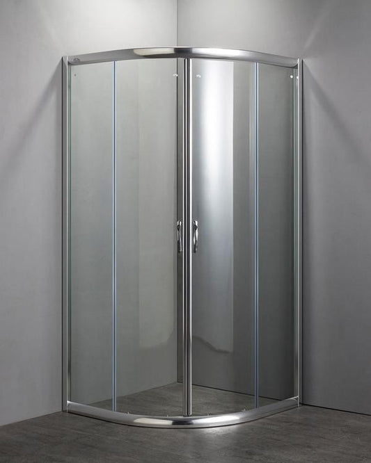 BOX DOCCIA SEMICIRCOLARE NOLAN 80X80 CROMO CRISTALLO SP 6MM