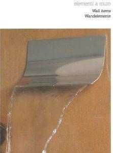 CASCATA SKIP A MURO CURVA ULTRASOTTILE IN ACCIAIO INOX LUCIDO