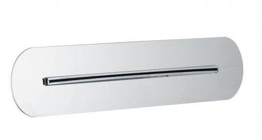 CASCATA SLOT ROUND ARROTONDATA DA INCASSO A MURO IN ACCIAIO INOX LUCIDO