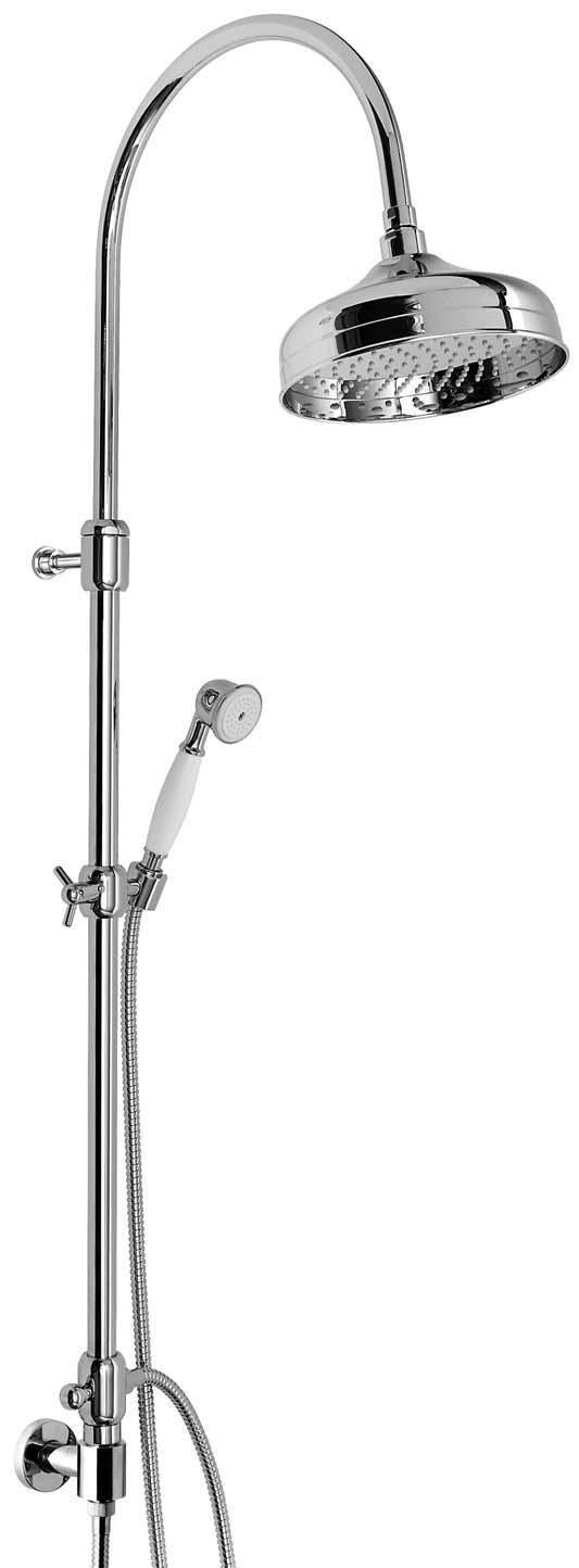 COLONNA DOCCIA DECO CLASSIC EMMEVI PRESA ACQUA ESTERNA SOFFIONE PIOGGIA MADE IN ITALY