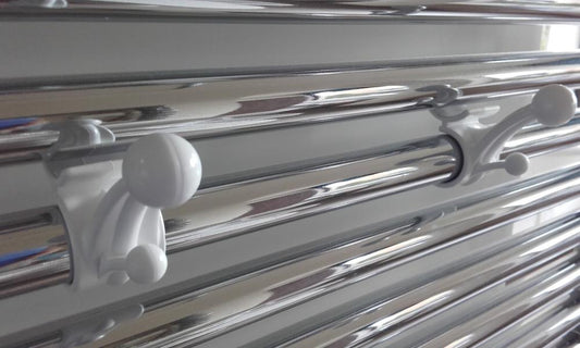 COPPIA APPENDINI GANCIO PORTA ACCAPPATOIO DOPPIO GANCIO UNIVERSALI PER SCALDASAVIETTE TERMOARREDO B.CO