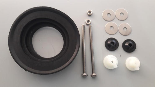 GUARNIZIONE E KIT FISSAGGIO CASSETTA CERAMICA WC MONOBLOCCO UNIVERSALE