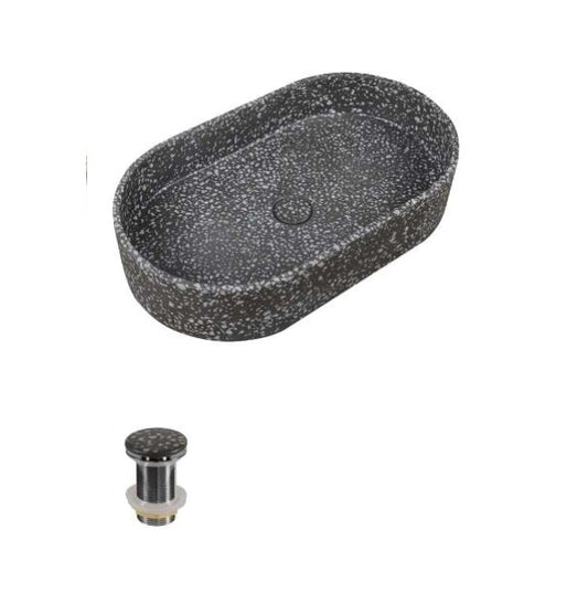 LAVABO DA APPOGGIO CM.60X35X12 LINUS VOLCANO