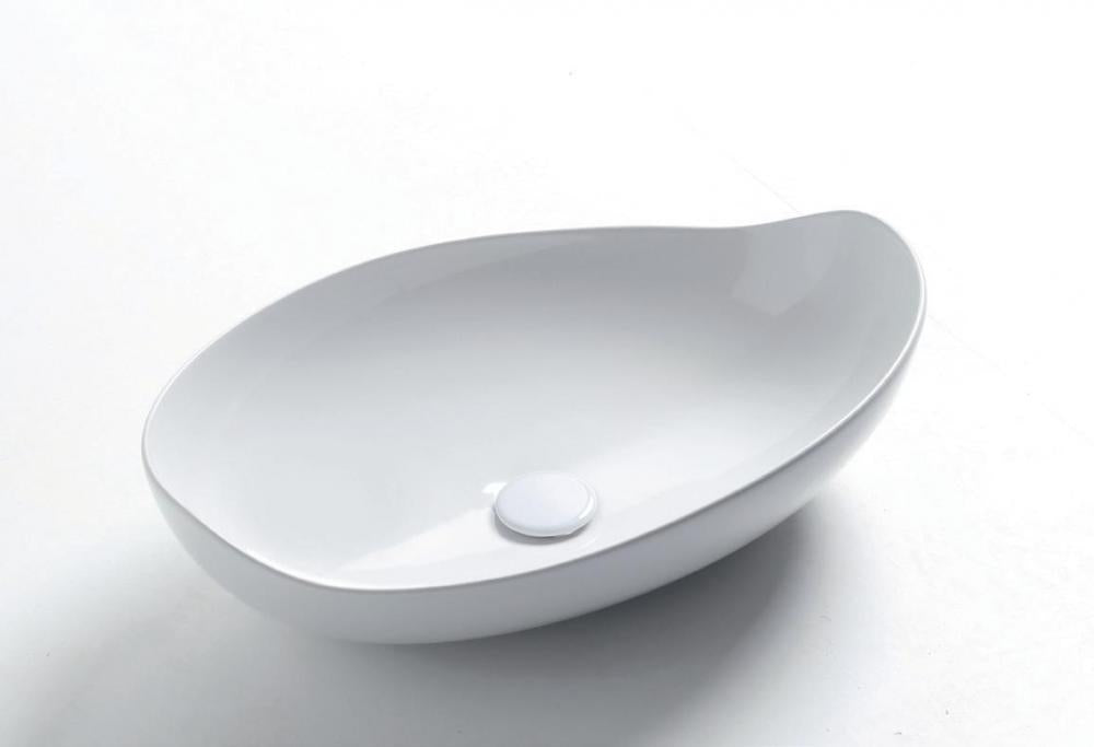 LAVABO DA APPOGGIO POISON 60 OVALE CM.60X38,5 H.16 CERAMICA BIANCO