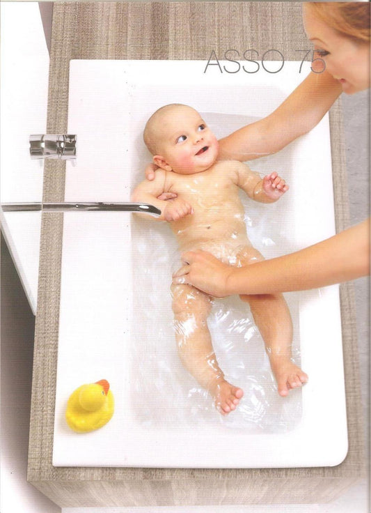 LAVABO IN CERAMICA MULTIUSO ASSO 78X51 MONOFORO BIANCO RETTIFICATO