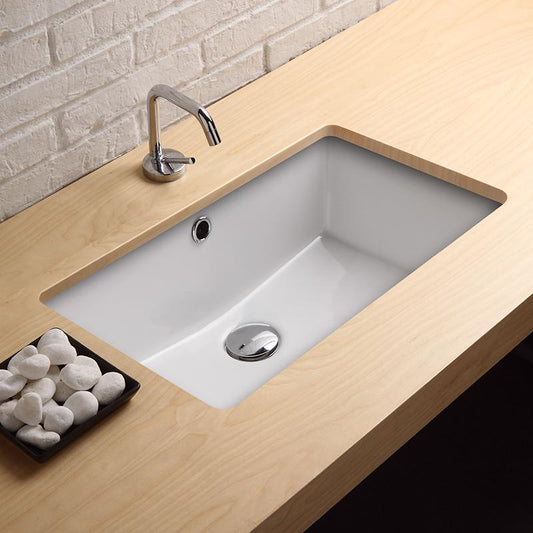 LAVABO INCASSO SOTTOPIANO CM.54X35 CITY CERAMICA BIANCO