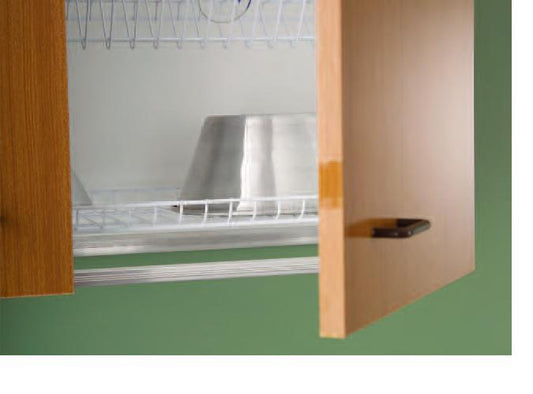 LAVELLO INOX 120X50 CON MOBILE 2 ANTE 4 CASSETTI LADY TEAK O BIANCO CON PENSILE E SCOLAPIATTI