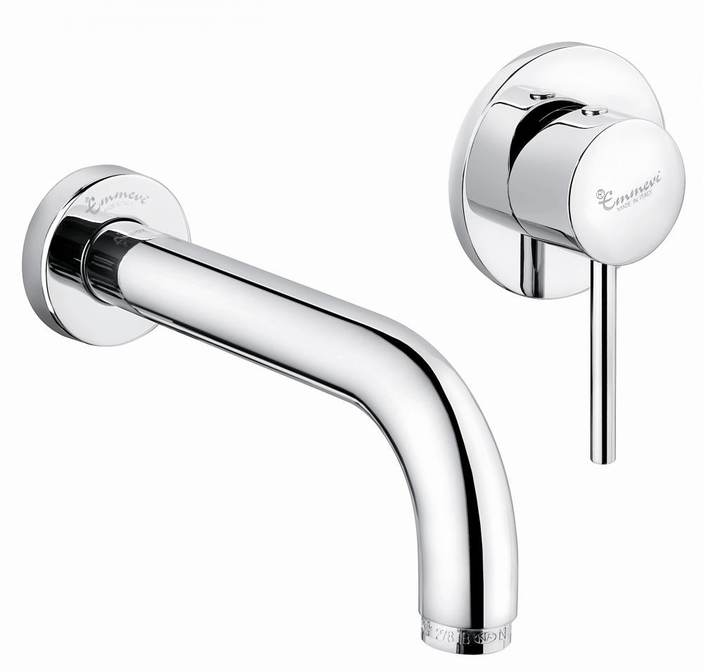 MISCELATORE LAVABO A MURO CROMATO PIPER EMMEVI MADE IN ITALY