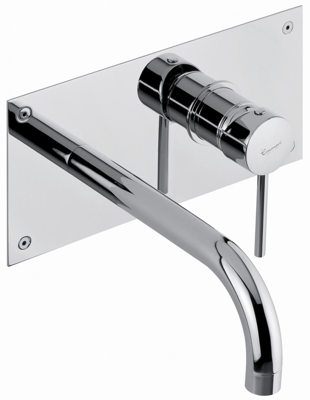 MISCELATORE LAVABO INCASSO A MURO CON PLACCA PIPER EMMEVI CROMO MADE IN ITALY