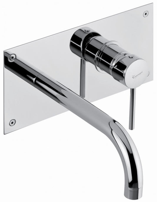 MISCELATORE LAVABO INCASSO A MURO CON PLACCA PIPER EMMEVI CROMO MADE IN ITALY