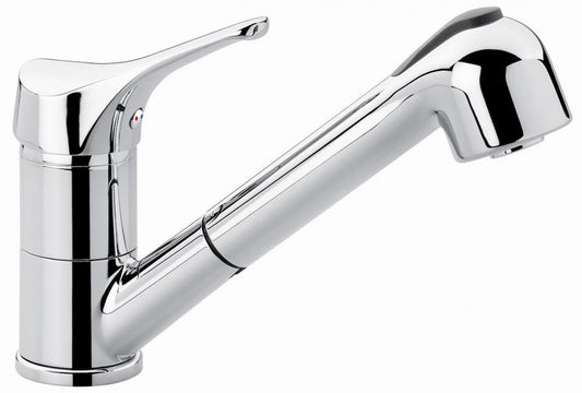 MISCELATORE LAVELLO CUCINA CON DOCCETTA ESTRAIBILE ZEUS MADE IN ITALY