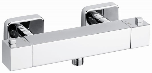 MISCELATORE TERMOSTATICO ESTERNO DOCCIA QUADRATO MADE IN ITALY