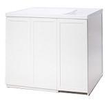 MOBILE LAVATOIO CON COPRILAVATRICE CM.109X60 SERIE ESTERNO STRUTTURA ALLUMINIO BIANCO