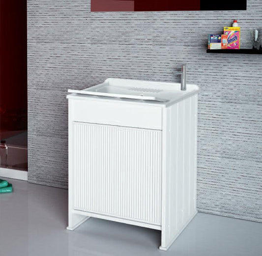 MOBILE PVC LAVATOIO CM.60X60 A SERRANDINA COMPATTA PER ESTERNO O INTERNO