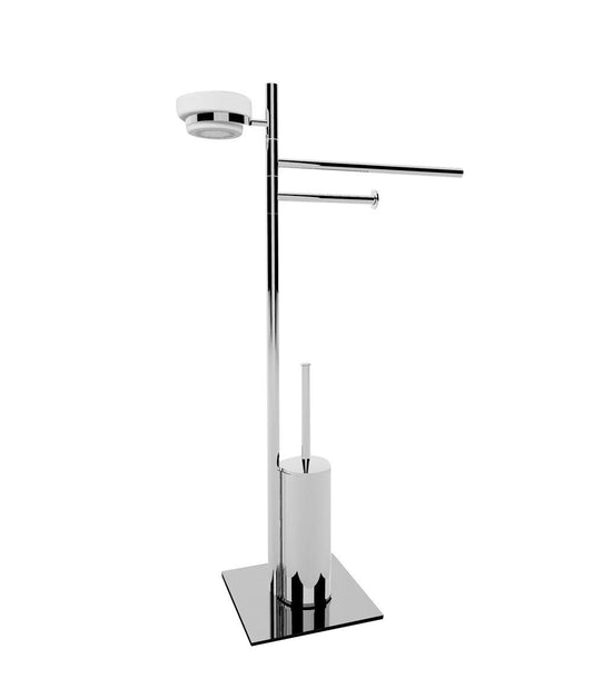 Piantana PT093 Quattro Funzioni WC-Bidet Small Cromato, Made in Italy