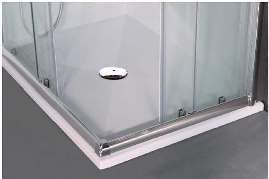 PIATTO DOCCIA ACRILICO BCO LUCIDO 72X90 H.3 CON SIFONE RIBASSATO MADE IN ITALY