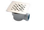 PIATTO DOCCIA FLAT MARMO RESINA 80X80 SEMICIRCOLARE H.2,5 CON PILETTA
