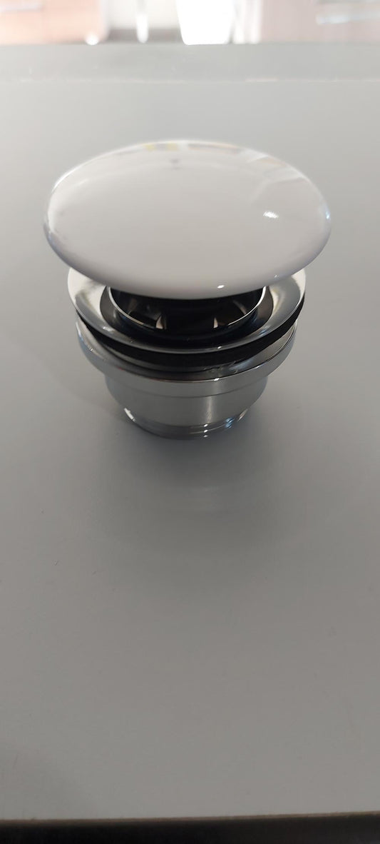 PILETTA DUAL UNIVERSAL SCARICO AUTOMATICO CLICK-CLACK 11/4 COVER CERAMICA CONVERTIBILE SCARICO LIBERO