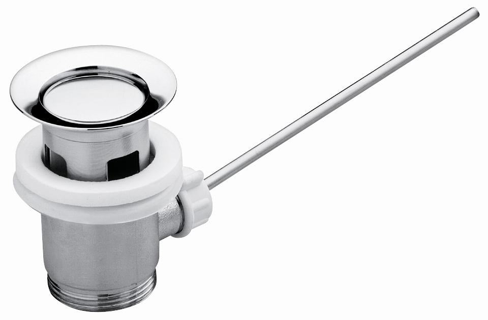 PILETTA SCARICO AUTOMATICO IN METALLO 11/4 CROMATO CON TAPPO MADE IN ITALY