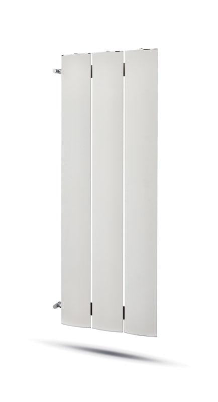 RADIATORE D'ARREDO OTHELLO PLAT SLIM ALLUMINIO BIANCO SABLE CM.189X60,3 INT.180