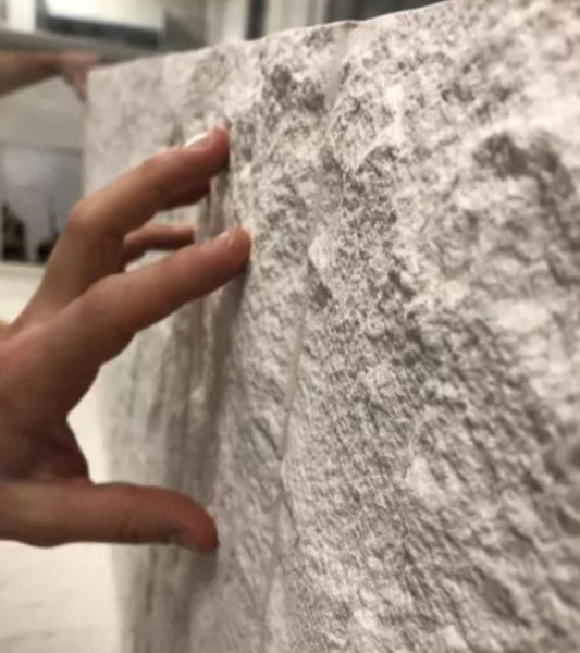RADIATORE D'ARREDO TOSCANA 110X55 IN MARMO BIANCO CON KIT VALVOLA TESTA TERMOSTATICA