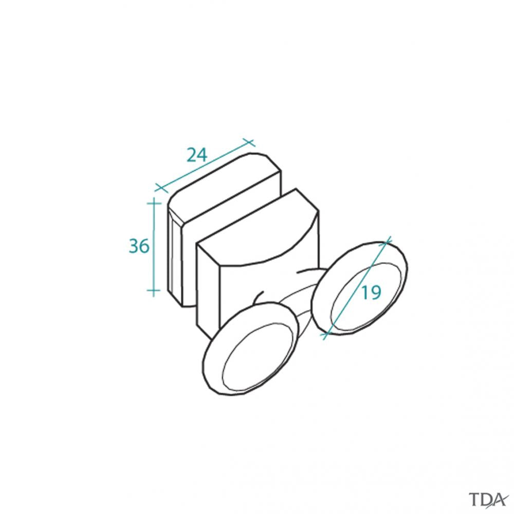 RICAMBIO CARRELLO INFERIORE RUOTE CUSCINETTI BOX DOCCIA ANTE SGANCIABILI DINO PER VETRO 4MM