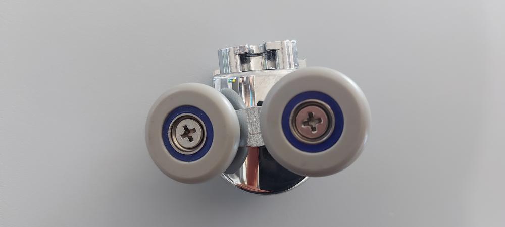 RICAMBIO CARRELLO INFERIORE RUOTE CUSCINETTI BOX DOCCIA ANTE SGANCIABILI K2 COLACRIL PER VETRO 6MM