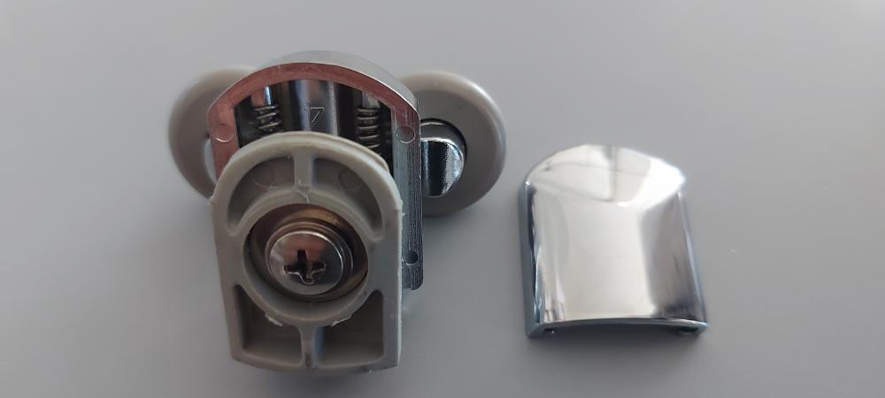 RICAMBIO CARRELLO INFERIORE RUOTE CUSCINETTI BOX DOCCIA ANTE SGANCIABILI K2 COLACRIL PER VETRO 6MM