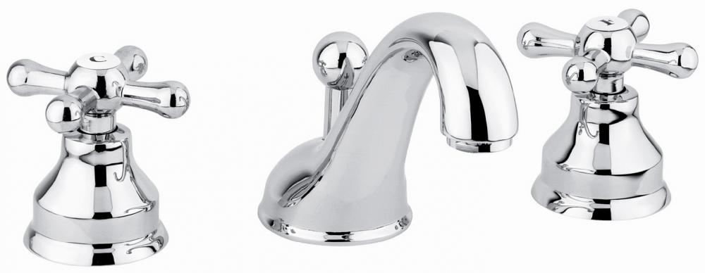 RUBINETTO 3 FORI BATTERIA LAVABO CROMO STELLA EMMEVI MADE ITALY