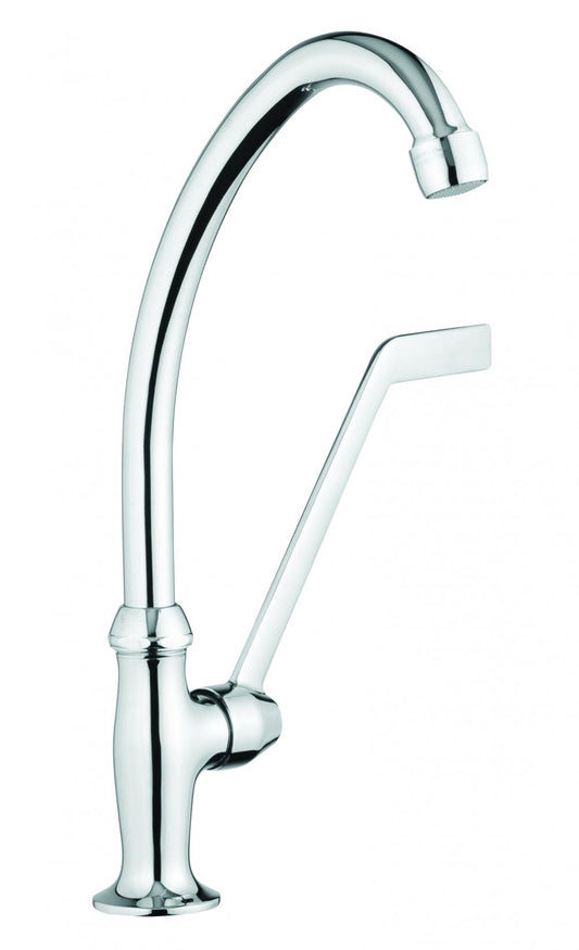 RUBINETTO A COLONNA CON LEVA CLINICA E BOCCA GIREVOLE EMMEVI MADE IN ITALY