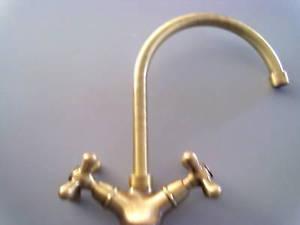 RUBINETTO CUCINA DECO EMMEVI BRONZATO CON VITONE CERAMICO MADE IN ITALY