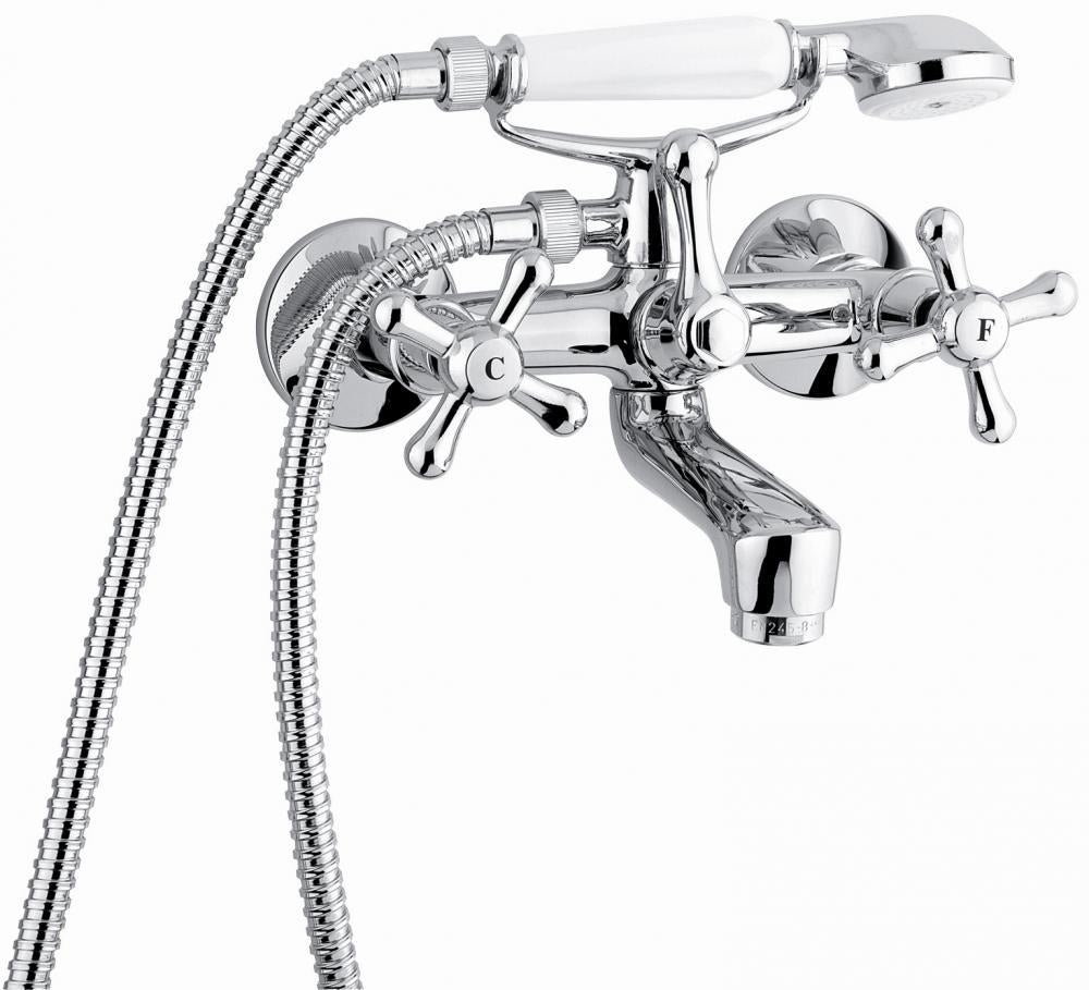 RUBINETTO ESTERNO VASCA CON DOCCETTA CROMO STELLA MADE IN ITALY