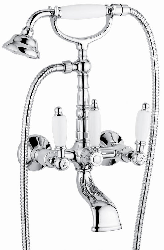 RUBINETTO ESTERNO VASCA CROMO DECO CERAMIC VITONE CERAMICO MADE IN ITALY