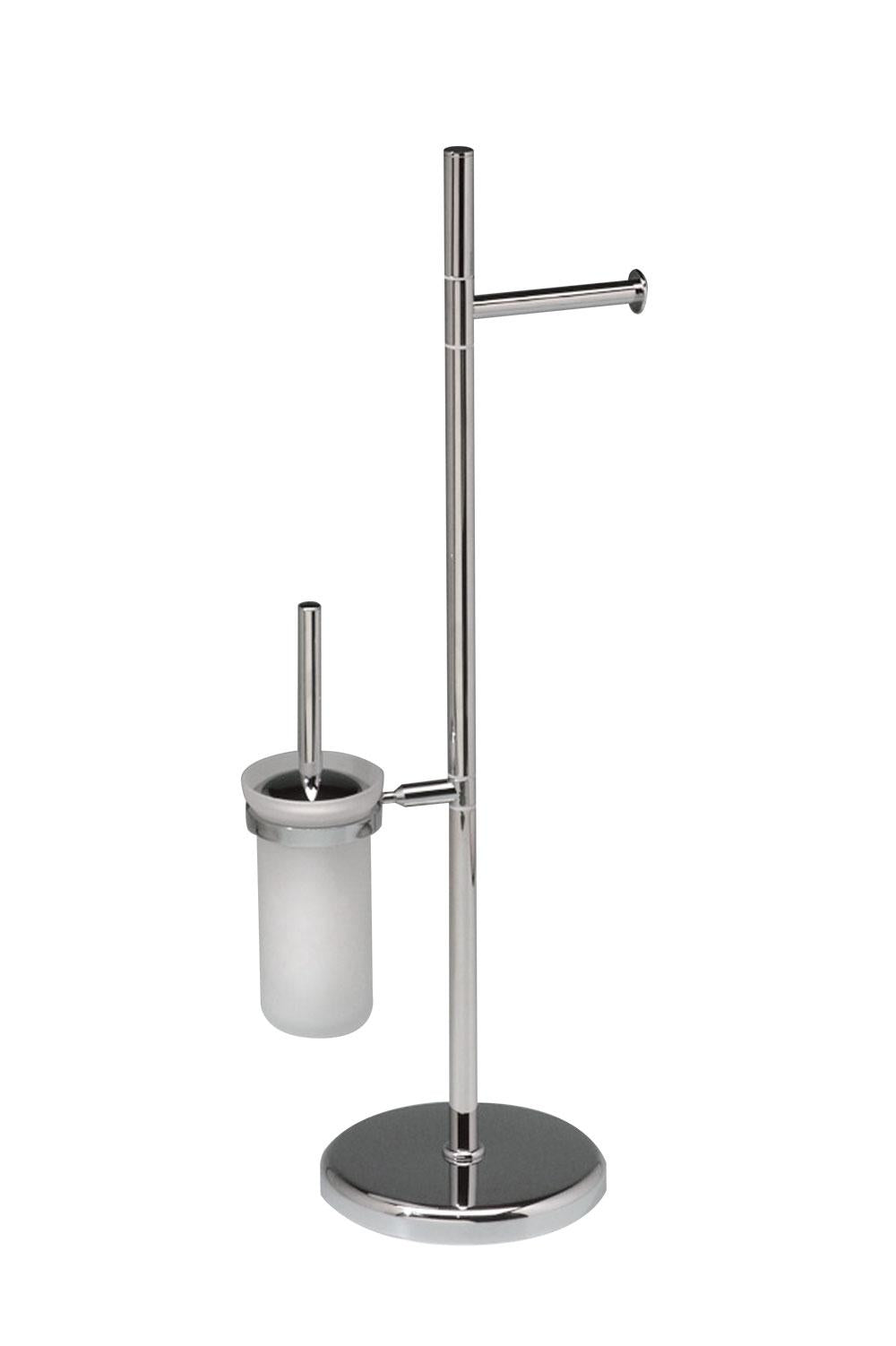 Set di 2 Pezzi di Accessori Piantane JOL1011 per Lavabo e WC, Cromati, Made in Italy