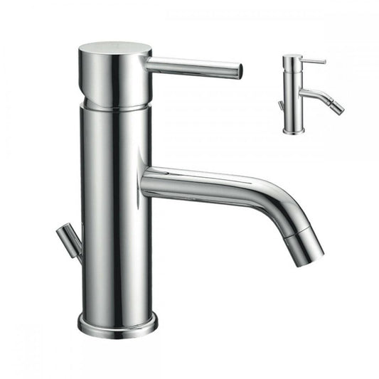SET COMPLETO MISCELATORE LAVABO BIDET JOY CROMO MADE IN ITALY