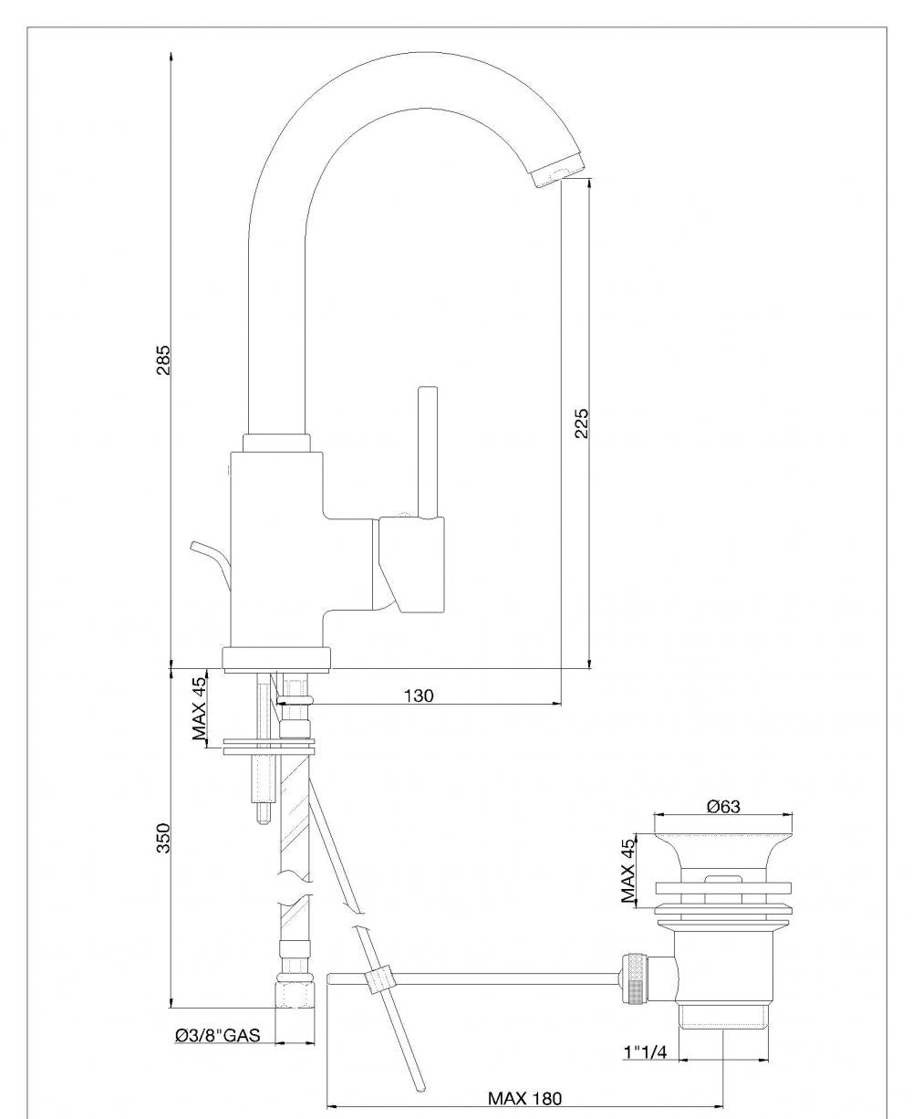 SET COMPLETO MISCELATORI CANNA ORIENTABILE LAVABO E BIDET DOLLY CROM MADE IN ITALY