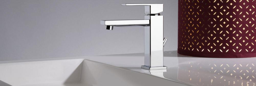 SET COMPLETO MISCELATORI H2Q CROMO LAVABO E BIDET MADE IN ITALY