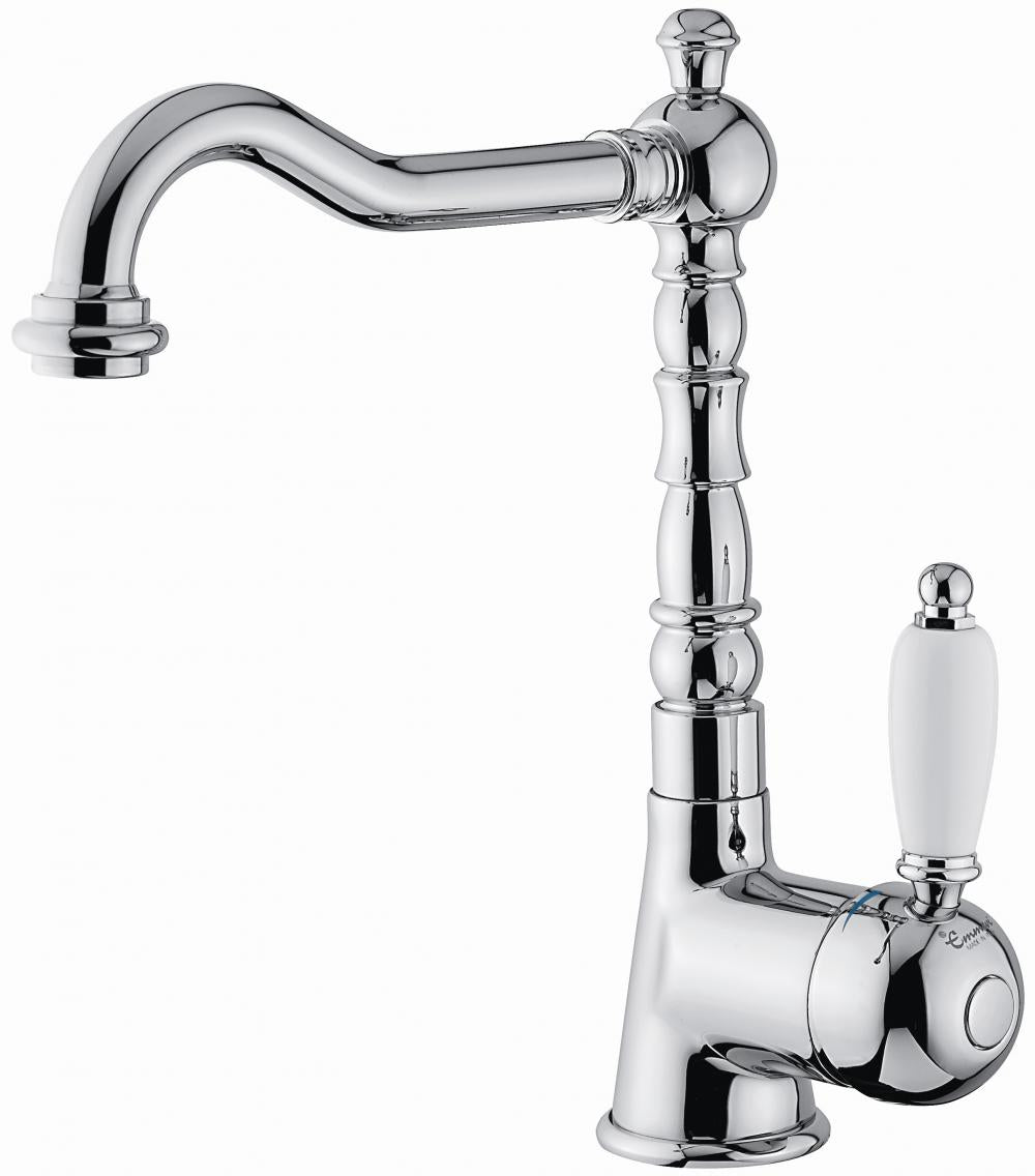 SET COMPLETO MISCELATORI LAVABO E BIDET LAGUNA OLD CROMATO MADE IN ITALY
