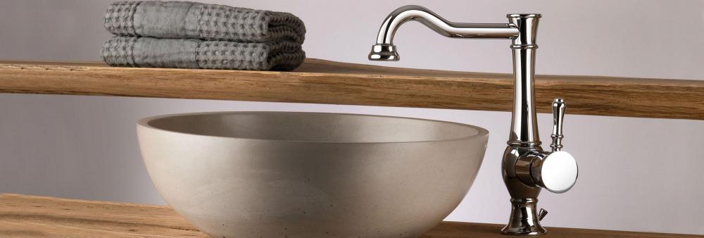 SET COMPLETO MISCELATORI OLD STYLE BETTY CROMO LAVABO E BIDET MADE IN ITALY