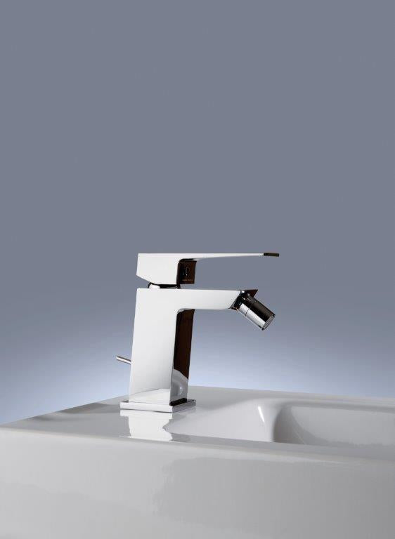 SET COMPLETO MISCELATORI STORM CROMO LAVABO E BIDET MADE IN ITALY