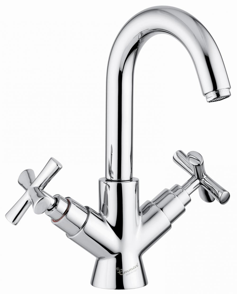 SET COMPLETO RUBINETTI MONOFORO LAVABO E BIDET SPIRIT NEW CROMATO MADE IN ITALY