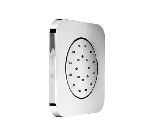 SOFFIONE DOCCIA LATERALE AD INCASSO A PARETE E044091 EMOTION SPRAY BODYJET KIKY MM 125X125 ORIENTABILE ABS CROMATO MADE IN ITALY