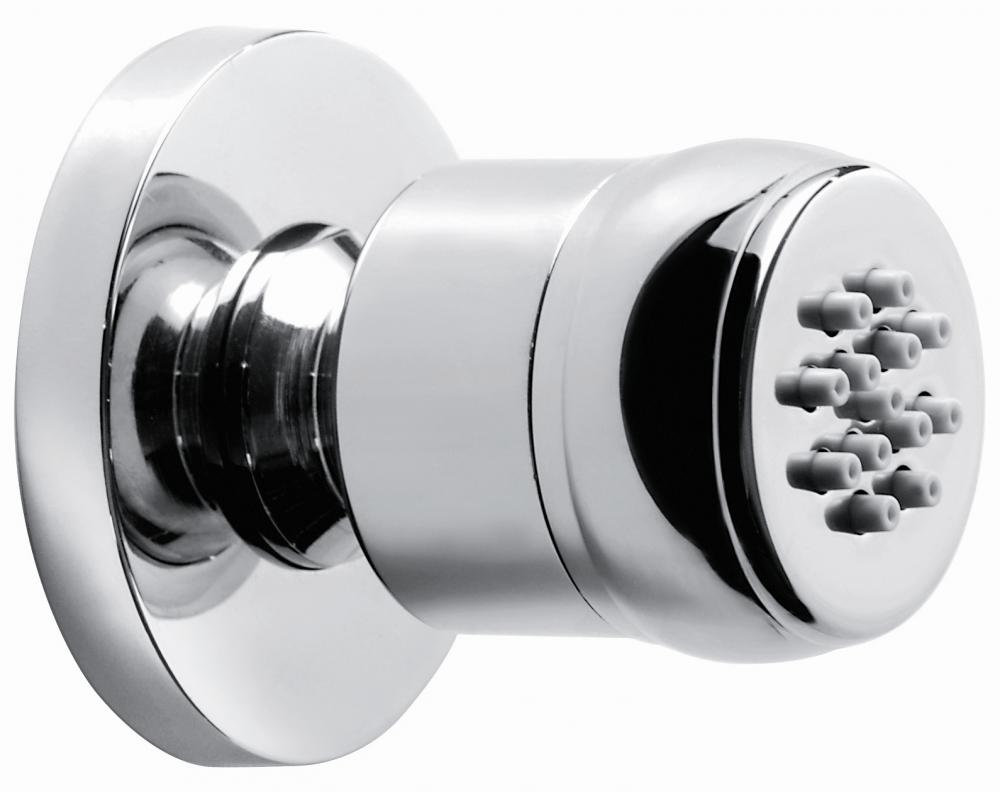 SOFFIONE DOCCIA LATERALE TONDO DIAM. MM 35 ORIENTABILE ANTICALCARE C06644 MADE IN ITALY